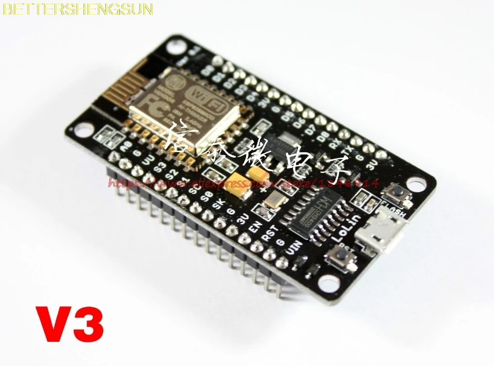 Новый беспроводной модуль CH340 NodeMcu V3 Lua WIFI Интернет вещей плата на основе ESP8266 |