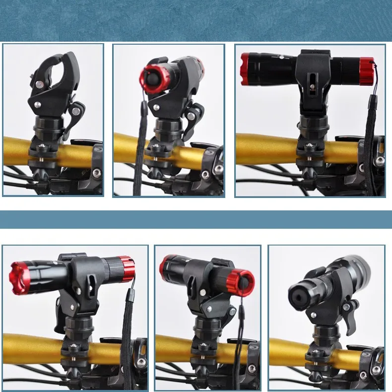 Cheap 2016 Hot sale Omnipotent Plastic Latest Bike Bicycle LED Flashlight Torch Bracket Mount Holder Front Light Clip clamp 2 Cheap 2016 Hot sale Omnipotent Plastic Latest Bike Bicycle LED Flashlight Torch Bracket Mount Holder Front Light Clip clamp 2