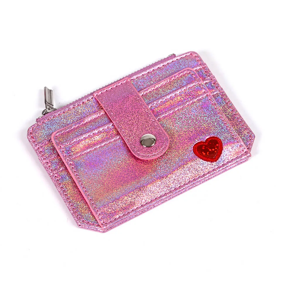 OSWEGO маленький кошелек розовый короткий мешок для кредитных карт Модные женские кожаные кошельки на молнии Держатель для кредитных карт женский кошелек - Цвет: 2 Small Wallet