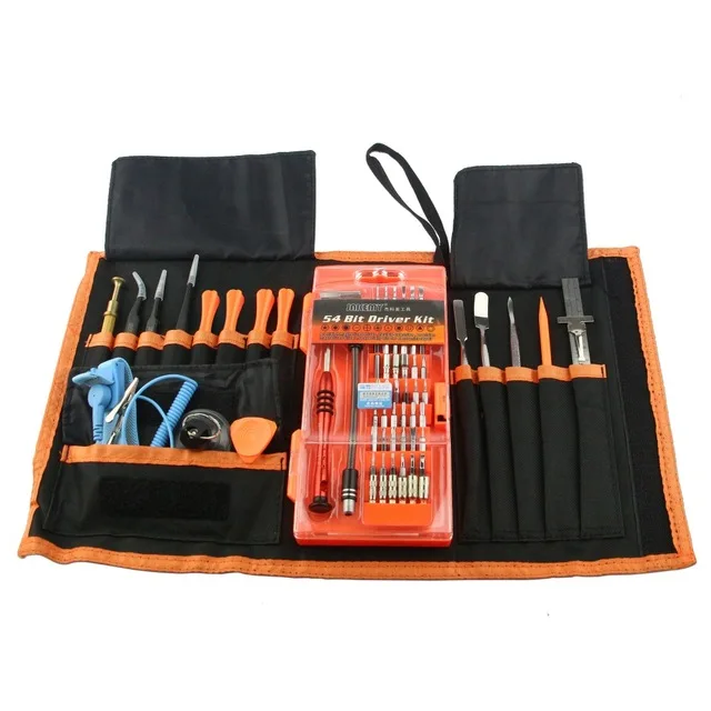 

JAKEMY Professional Electronic Precision Screwdriver Set 74 in 1 for iPhone PC Repair Tools Maintenance Bag TC-P01-OG