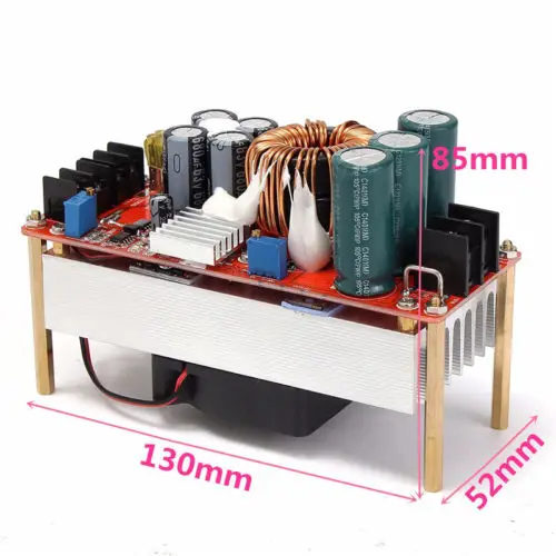 

Hot Sale 1500W 30A DC-DC Boost Converter Step Up Power Supply Module Constant Current