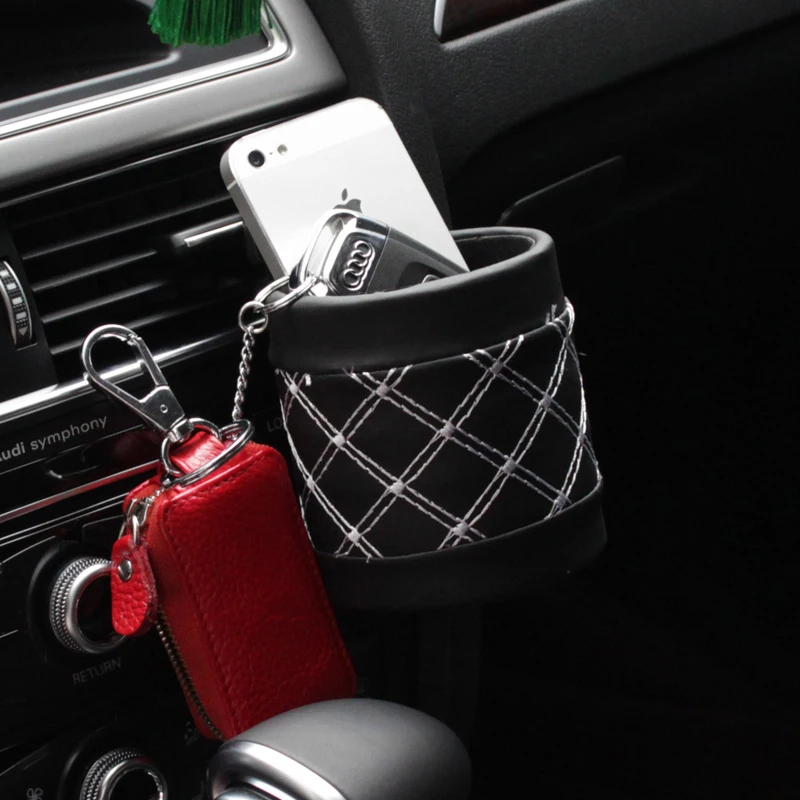Car hanging bag The automobile air outlet bag Glove box Glove bag
