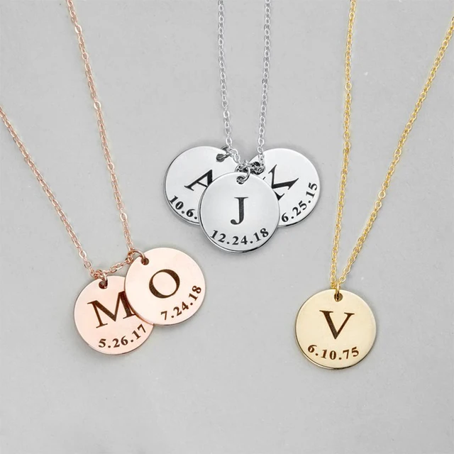 Charms for Jewelry Bracelet Personalized Bar Necklace Stainless Steel Jewelr Making Customized Nameplate Mom Gift Choker 3