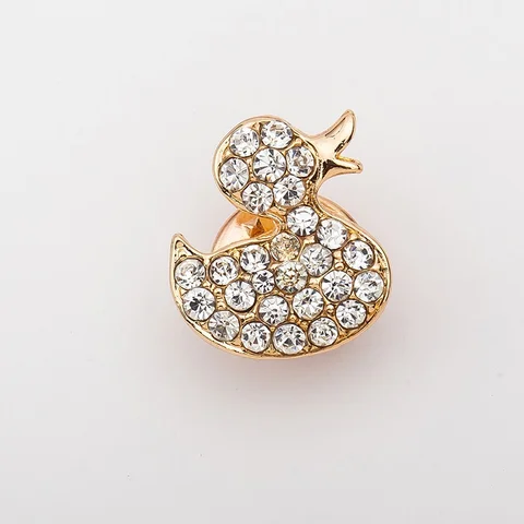 Trendy Crystal Animal Brooch Originality Owl Duck Brooch Lovely Small Pins Women Clothing Accessories Hot New