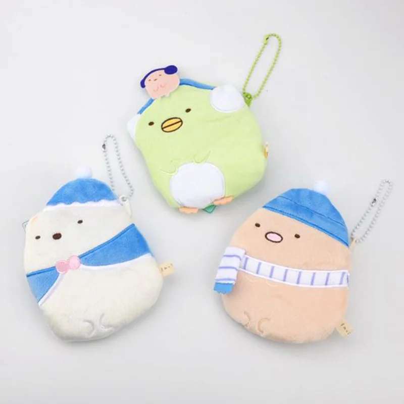 

1 Pc Cute Japanese Sumikko San-x Corner Bio Plush Purse Cartoon Corner Creature Plush Coin Bag for Girls Plush Toy