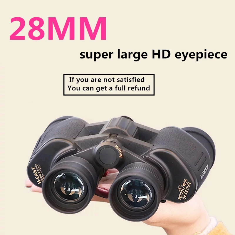 

Super large eyepiece HD Big Binoculars powerful wide angle Large Militar Metal FMC Green Film Long Range Telescope