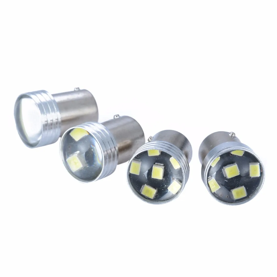 

4pcs 1156 2835 6LED Canbus Error Backup Reverse Turn Signal Light Projector Bulb White 7528 BA15S P21W