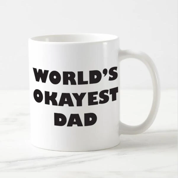 Забавная кофейная кружка Best Dad Ever миры Okayest для папы и креативная керамическая с