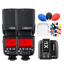 2x Godox V860II N E-TTL 2.4G Li-ion Camera Flash + X1T-N Trigger for Nikon