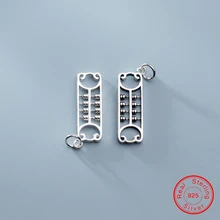 UQBing 925 Plata de Ley Vintage Abacus colgantes joyería hallazgos para hacer joyería collar pulsera DIY