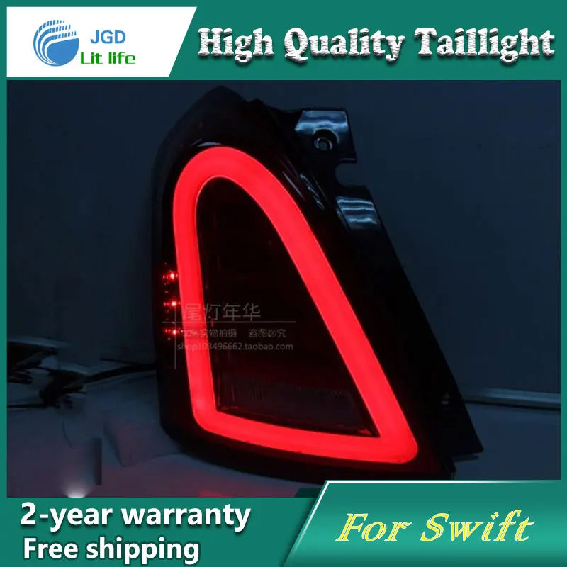 Car Styling Tail Lamp for Suzuki Swift 2005-2014 Tail Lights LED Tail Light Rear Lamp LED DRL+Brake+Park+Signal Stop Lamp