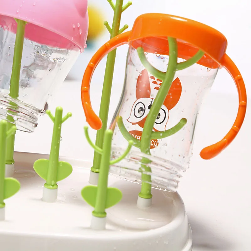 Multifunctional Baby Bottle Drying Rack 4 Colors Baby Feeding Bottles Collapsible Bottle Drain Rack For Living Room Drying Rack