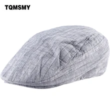 TQMSMY сезон: весна–лето плед берет Кепки s унисекс Для мужчин s Шапки полосатый берет шляпа Британский ретро Для мужчин Для женщин остроконечные Кепки Boina шляпа TMS85