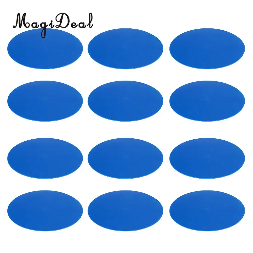12 Pcs 9inch Colorful  PVC Spot Markers for Sports Drills and Training Team Sport Basketball Spot Markers Speed Agility Training
