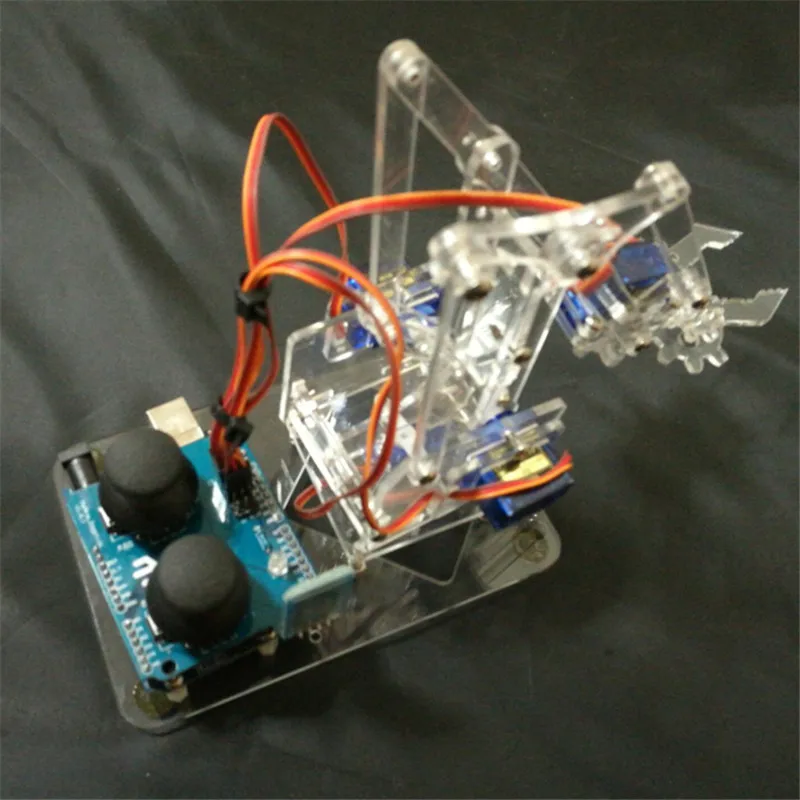 

DIY MeArm joystick Deluxe Kit mearm acrylic rocker Bluetooth full Kit Robotic Arm - Servos Structural Parts, Fasteners