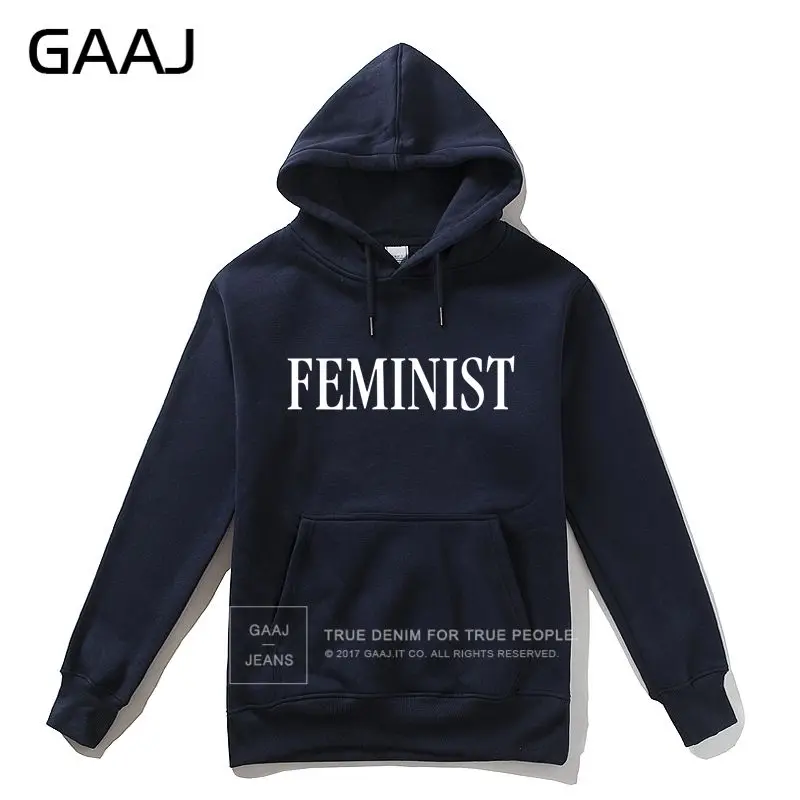 GAAJ "Feminist" мужская толстовка с капюшоном, Женская флисовая Мужская куртка с капюшоном высокого качества, Модная хлопковая мужская куртка