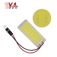 Car led Super Bright White 8W COB 36 Chip LED Car Interior Light 12V Car LED Panel light Car Interior lights Parking fog lights