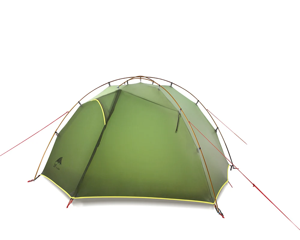 3F UL GEAR Taiji 2 зеленый и белый 3-4 сезонная палатка 15D нейлоновая тканевая двухслойная водонепроницаемая палатка для 2 человек - Color: 3 season green
