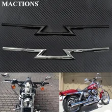 Мотоцикл Универсальный " /25 мм тянущийся z-руль ручные ручки для Harley Touring Dyna Sportster Chopper для Honda