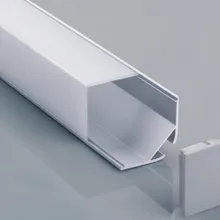 2,5 м/шт. 30 шт./лот подвесной алюминиевый профиль прозрачный молочный поликарбонатный чехол для светодиодной гибкой полосы светодиодный светильник