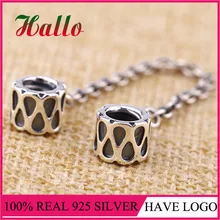 Стерлинговое Серебро Safty цепь Шарм для браслета Аутентичные Подвески браслет серебро 925 оригинальные ювелирные изделия Berloque для женщин