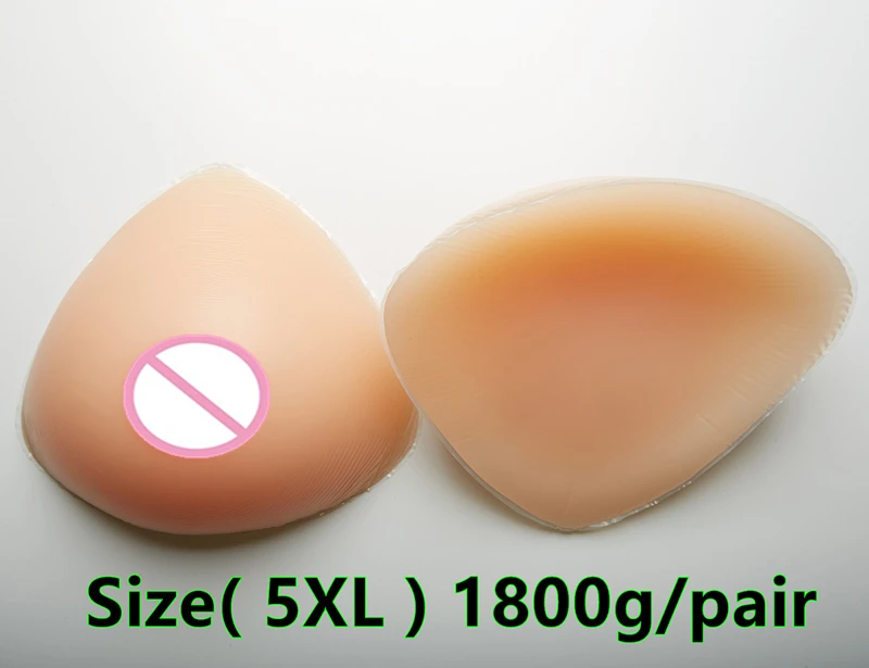 

1800g/pair Mastectomy Silicone Artificial Breast Fake Breast Boobs Crossdresser Shemale Real Silicone Breast Forms