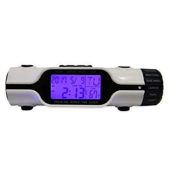

1 Pcs Electronic Digital LED Alarm Clock Flashlight Perpetual Calendar Multifunction for Travel LO88