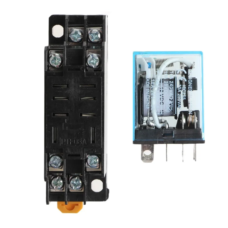 H● JQX-30F Plug-in Type Coil 30A 250V AC Power Relay DPDT 8 pins 12V DC