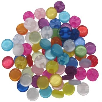 

50Pcs 1/2 inch Mixed Transparent Resin buttons candy Eye cat buttons 13mm sewing child clothes accessory
