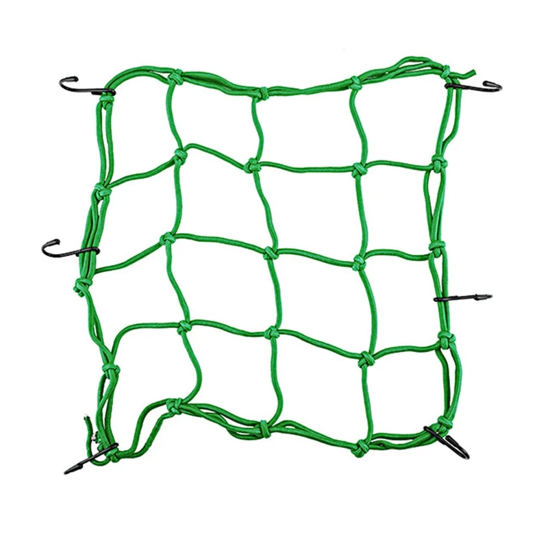 6 крючков 30*30 см/40*40 см мотоциклетная Сетчатая Сумка для багажа карго сетка-банджи сумка для хранения шлем держатель