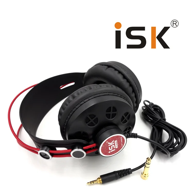 

Hot ISK HP-580 Original Headphone Semi-open Dynamic Stereo Monitoring Earphone DJ Headset Noise Cancelling Headset Noise cancel