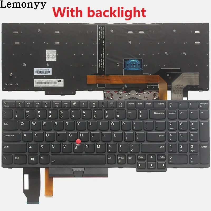 Новая Клавиатура ноутбука США для lenovo ThinkPad E580 E585 L580 P52 P72 Клавиатура США