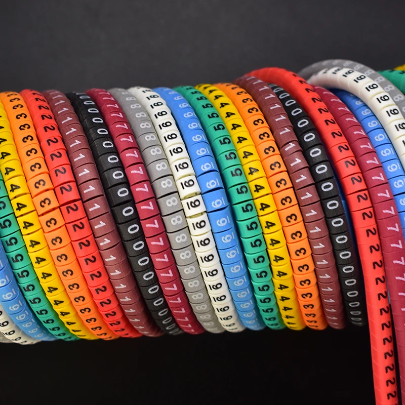 500 шт от 0 до 9 номер Маркер кабельной проводки 18 AWG 12 EC 1 2.5mm2|awg 12|awg 18markers marker |