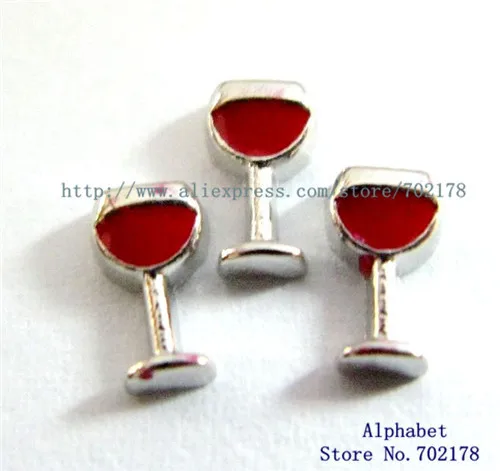 

Wine Glass FC600 10pcs wholesales floating locket memory charms fit for living memory locket as friend gift