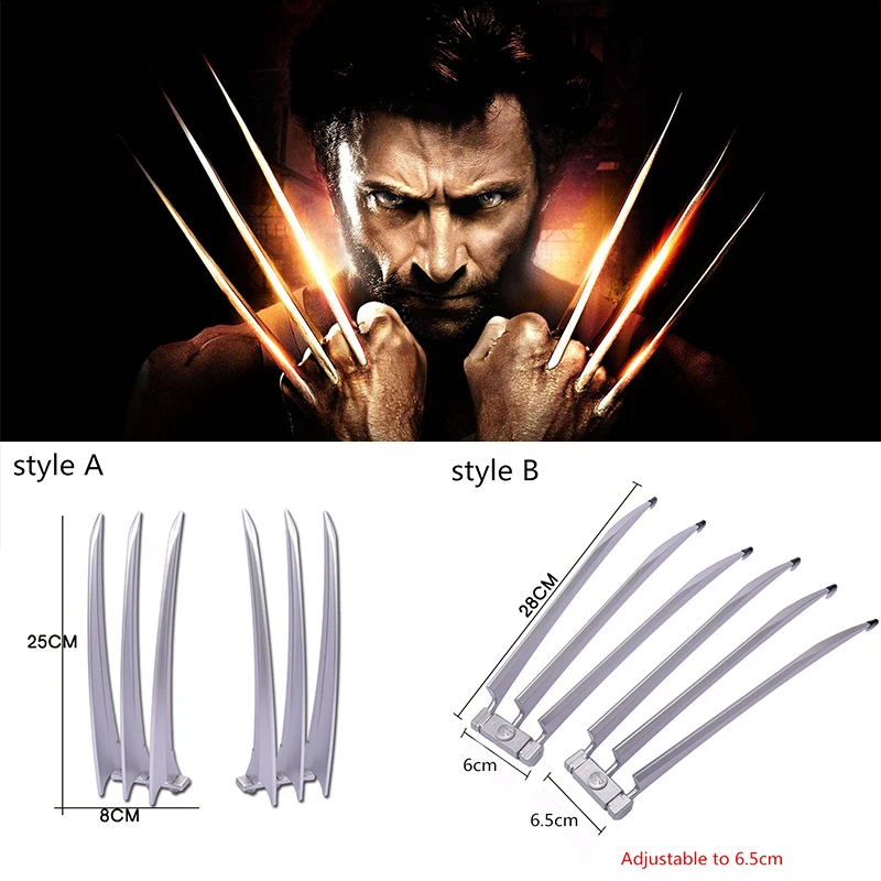 

Movie X-Men Wolverine claws cosplay prop Logan Howlett 1:1adjustable resin Wolf Paw Superhero