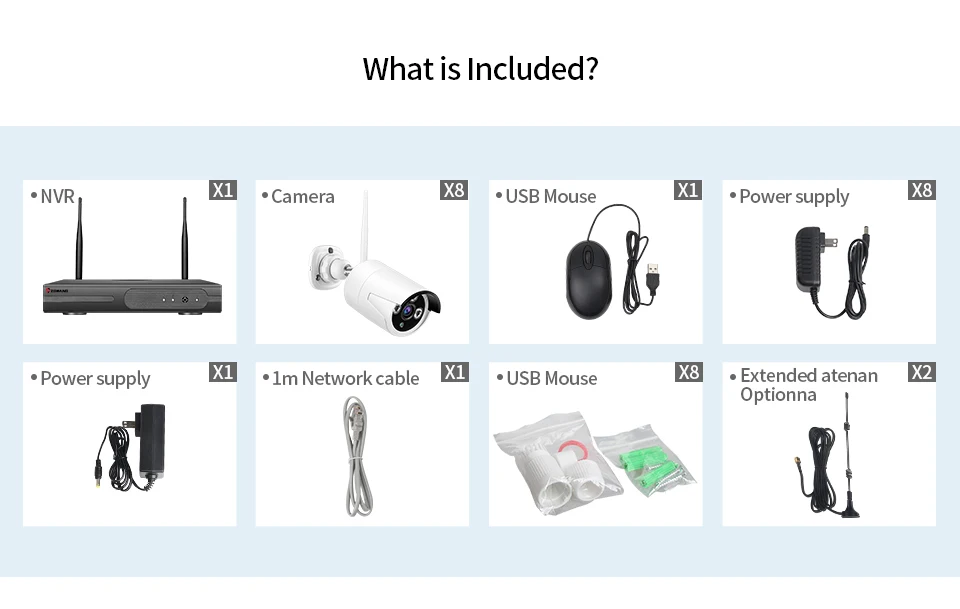 ZGWANG 2MP 8CH IP wifi камера водонепроницаемая для дома и улицы 1080P беспроводная домашняя офисная Запись CCTV система видеонаблюдения Комплект