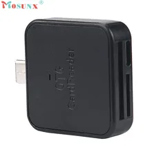 Mosunx Advanced Department High Quality 2In1 Type-c OTG TF/SD Smart Card Reader Adapter Card Reader For Android Smartphone 1PC