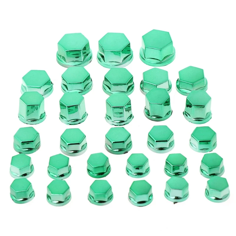 30Pcs Motorcycle Screw Nut Bolt Cap Cover Decoration For Yamaha Kawasaki Honda economical practical for car accessories
