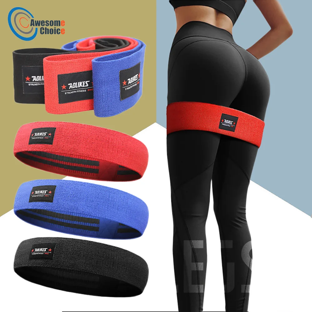 Unisex Booty Band Hip Circle Loop Resistance Band Workout Exercise For 