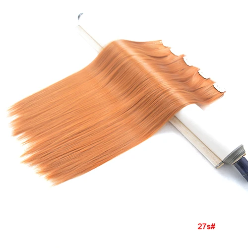 WJLZ5050 3 упаковки Xi. Rocks синтетический женский парик 20 цветов прямой накладной зажим для волос Плетение женский для наращивания светловолосый парик - Цвет: 27s