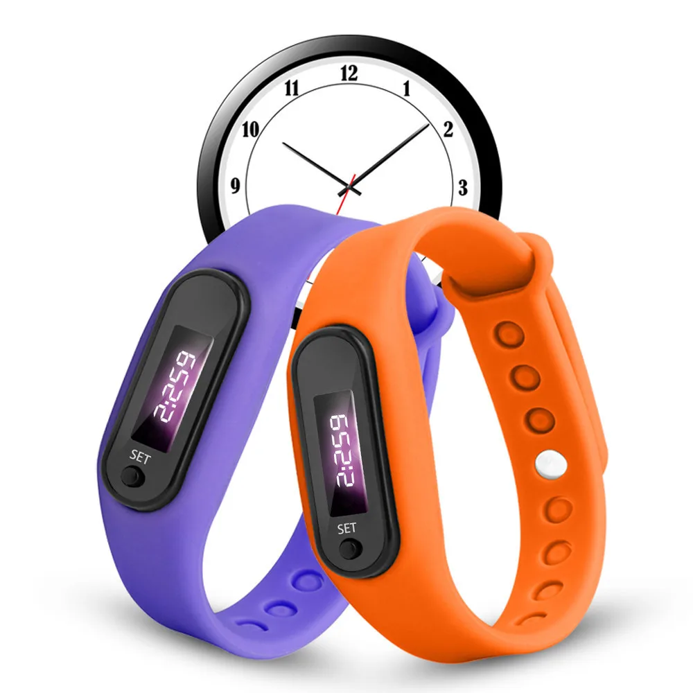 

Fashion Men Women Unisex Watch Run Step Bracelet Pedometer Calorie Counter Digital LED Walking Distance Lovers Clock zegarek