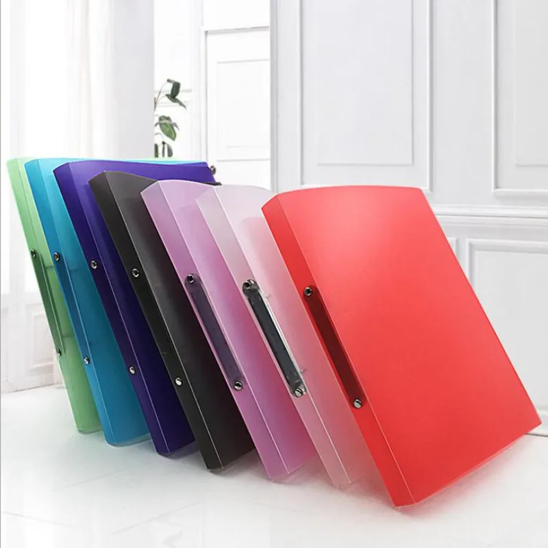 New Paper plywood plastic O type 2 hole A4 multi - function document binder  punch file folder Filing Products document bag