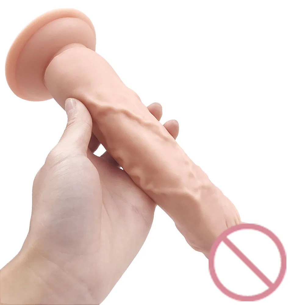 Sex Shop 23 4cm Big Realistic font b Dildos b font Penis Anal Dick With Strong