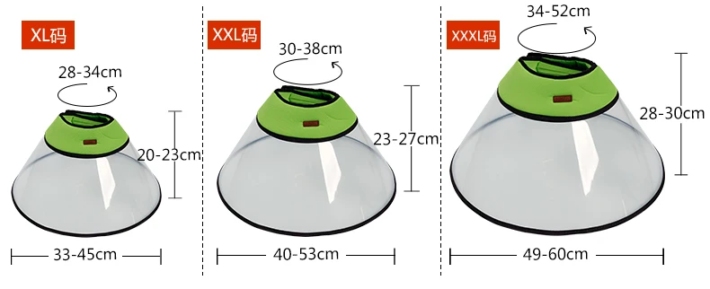 Очень большой ошейник для собак и кошек елизабетанский ошейник для заживления ран защитное средство для восстановления домашних животных медицинский конус E-ошейники для собак# SS
