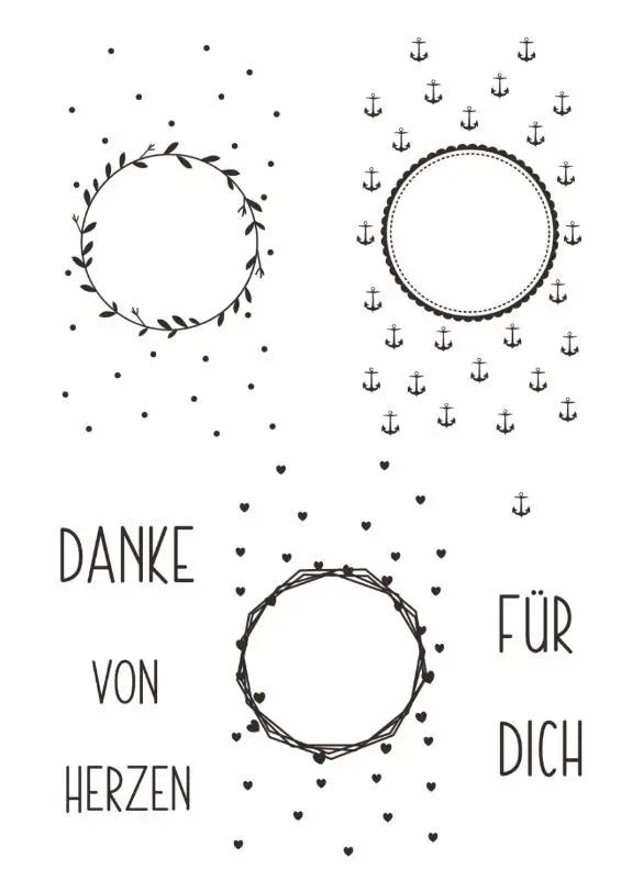 

German Clear Stamps Scrapbook Paper Craft Clear stamp scrapbooking X0055