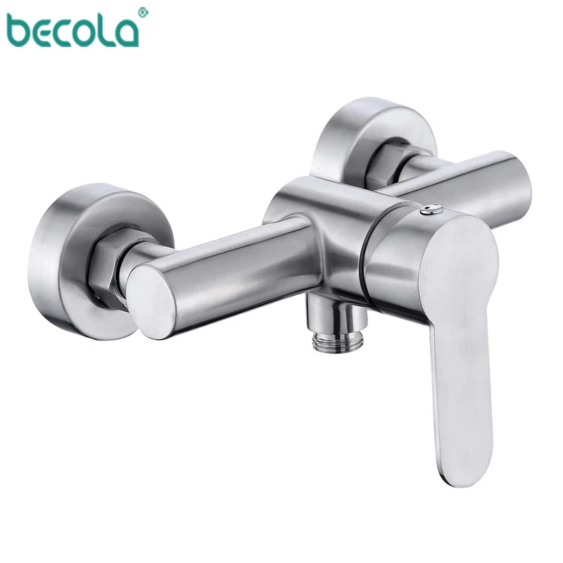 Online BECOLA 304 edelstahl bad Becken badewanne dusche Mixer wasserhahn Mit Griff Dusche Wasserhahn Badewanne Wasserhahn Set