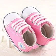 2016Spring and autumn 0-1 years old male and female baby shoes soft bottom canvas shoes baby toddler shoes Foreign trade section