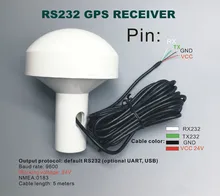 DIY Conectores Personalizados, Voltaje 12-24 V RS232 Protocolos Industriales Aplicaciones Receptor GPS módulo de Antena NMEA 4800 Baudios tasa