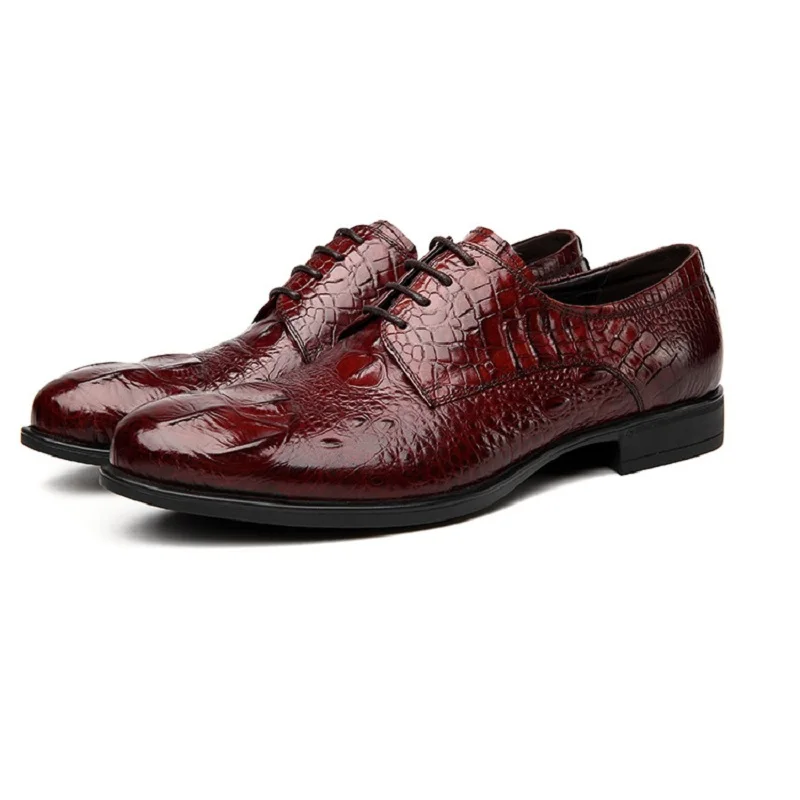 mens dress shoes leather shoes Men derby Crocodile pattern handmade British brogue beat seller New spring Autumn Oxford Shoes mens dress shoes leather shoes Men derby Crocodile pattern handmade British brogue beat seller New spring Autumn Oxford Shoes