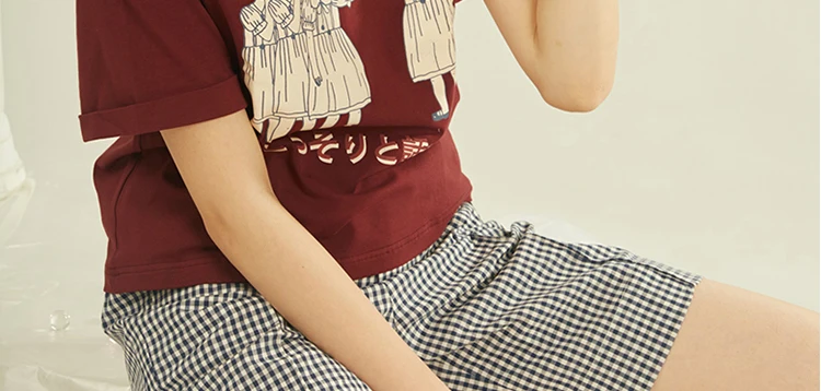 Футболка модная Свободная Женская футболка с круглым вырезом и коротким рукавом Милая женская футболка с принтом для девочек бренд летняя Новинка